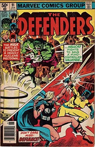 Savunucular, 91 (Gazete Bayii) VF ; Marvel çizgi romanı / Hulk Valkyrie vs Hellcat