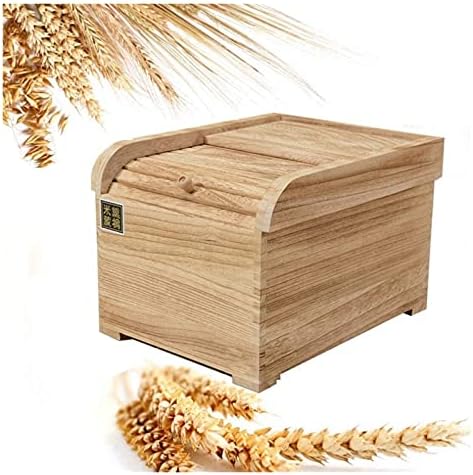SYZHIWUJIA Gıda Depolama Pirinç kapaklı saklama kutusu, Pirinç saklama kutusu 15 kg Tahıl Konteyner Ölçüm Kabı ile