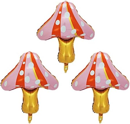 Mllxon Mantar Balonlar Mantar Şekilli Mylar Folyo Balonlar Doğum Günü Bebek Duş Düğün Orman Bitki Temalı Parti Süslemeleri