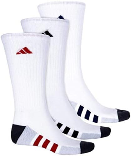 Adidas Erkek Renk Bloğu 3 Şeritli Minderli Nem Emici Mürettebat Çorapları 3'lü/ 3'lü Çift (Ayakkabı Ölçüsü 6-12)