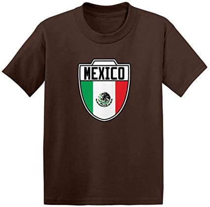 Meksika-Ülke Futbol Crest Bebek / Yürümeye Başlayan pamuklu jarse T-Shirt
