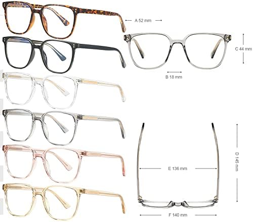 RESVIO Bayan okuma gözlüğü Kare Gözlük Çerçeveleri Okuyucular Siyah