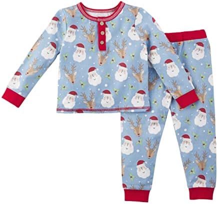 Mud Pie Erkek Bebek Noel Baba Pijamaları