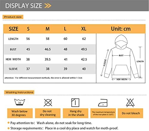 Upetstory Hoodies Kız Erkek Çocuklar için Uzun Kollu Kapüşonlu Sweatshirt Cepler ile Rahat Kazak Tops S-XL