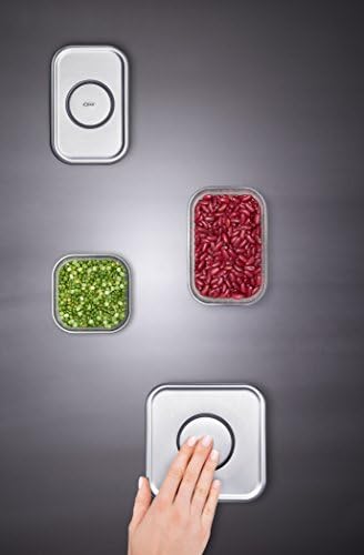 OXO Çelik 10 Parçalı Hava Geçirmez POP Gıda Saklama Kabı Seti, Gümüş