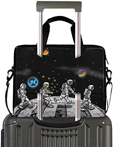 Uzay Astronot laptop çantası Durumda 13 14 15.6 inç Dizüstü askılı çanta Crossbody Evrak Çantası Erkekler Kadınlar