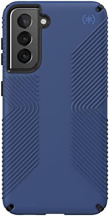 Speck Ürünleri Presidio2 Grip Samsung Galaxy S21 5G Kasa, Kıyı Mavisi / Siyah / Fırtına Mavisi