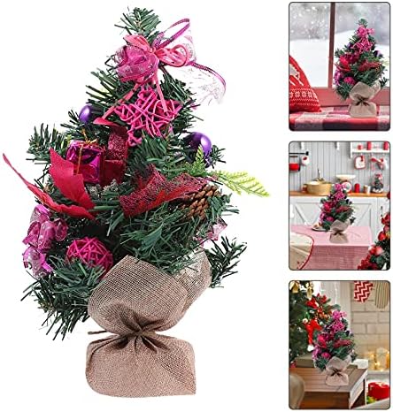 TOYANDONA 1 Pcs Masa Noel Ağacı, Mini Yapay Noel Ağacı Mini Masaüstü Dekorasyon Çam Ağacı için Noel Ev Masa Süslemeleri,