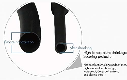 5 M / 100 M siyah ısı Shrink hortum kablo kablo kılıfı çeşitli ısı Shrink boru yalıtımlı Sleeving tel bağlayıcı koruyucu