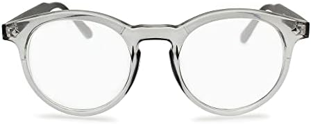 Şeffaf Yuvarlak mavi ışık gözlükleri Erkekler ve kadınlar Net görüşle Modern Görünmek için-Kadınlar ve Erkekler için
