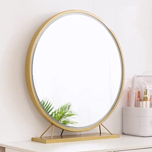 FIFOR Masa Üstü Işıklı Yuvarlak Makyaj Aynası, Dokunmatik Kısılabilir LED ışıklı Tuvalet Masası makyaj masası aynası,