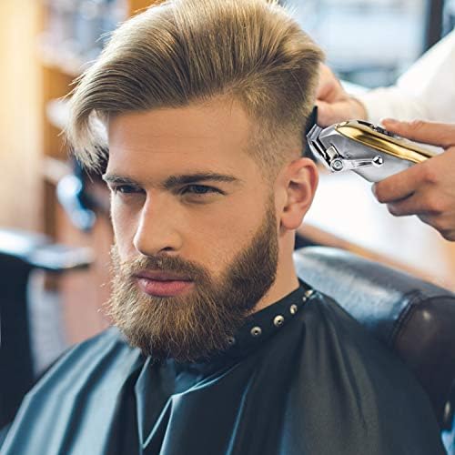 DORİSİLK Profesyonel saç makasları Erkekler için, Akülü Saç Düzeltici Sakal Kesme Makinesi ile T-Bıçak Düzeltici Kiti