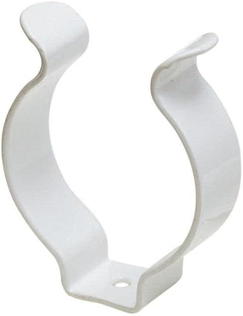 12 X Açık Aracı Klipler Beyaz Plastik Kaplı Bahar çelik saplar Dia. 19mm