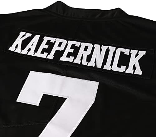 MESOSPERO ImWithKap 7 Colin Kaepernick IM KAP Tüm Dikişli Film futbol forması Siyah S-XXXL