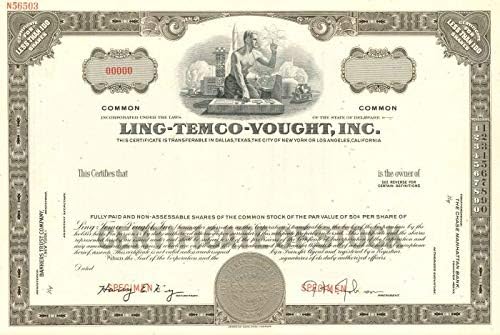 Ling-Temco-Vought, Inc. - Stok Sertifikası