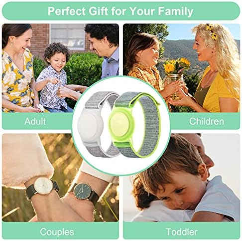 Airtag Çocuklar için 2 Paket Bileklik, Apple Air Tag ile uyumlu çocuklar için GPS Bileklik, Yürümeye Başlayan Çocuk