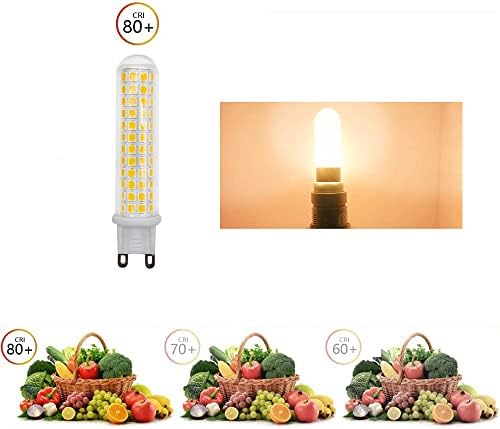 HAOGUAİS G9 LED Ampul 8 W, 80 Watt T4 G9 Halojen Eşdeğeri, 2900K Yumuşak Sıcak Beyaz, 120V Kısılabilir Duvar lambası