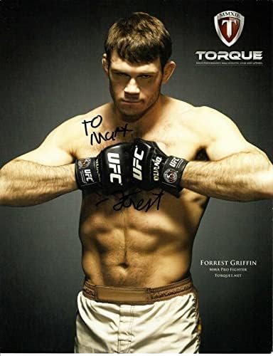 Forrest Griffin İmzalı UFC Torque 8.5x11 Promosyon Fotoğrafı Mat İmzalı UFC Fotoğraflarına Kişiselleştirildi
