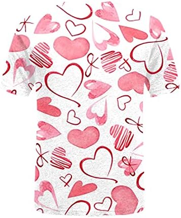 Bayan Sevimli Aşk Kalp Üstleri Sevgililer Grafik Gömlek Aşk Kalp Mektubu Baskı Kazak Sevgililer Üstleri Giysi