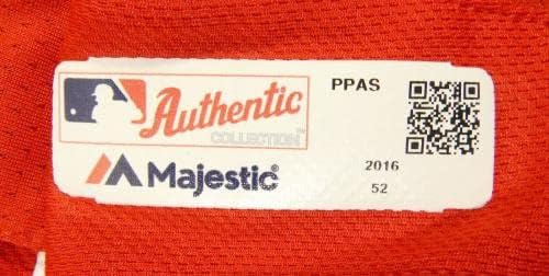 Philadelphia Phillies Tozlu Wathan 96 Oyun Kullanılmış Kırmızı Forma ST Yama 52 04 - Oyun Kullanılmış MLB Formaları