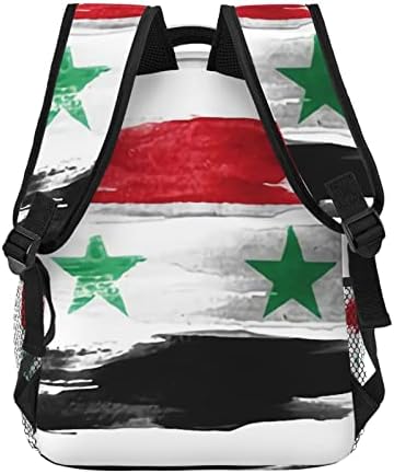 Suriye Flag3 Seyahat Laptop Sırt Çantası Kadın Bookbag Hafif Okul Sırt Çantası Kızlar için Ayarlanabilir Koleji Sırt