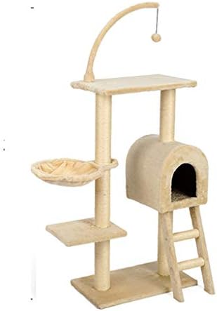 zxb-shop Kedi Tırmanma Çerçevesi Kedi Tırmanma Çerçevesi, Yumuşak Kedi Oyun Ağacı Tırmanma tırmalama sütunu Top Salıncak