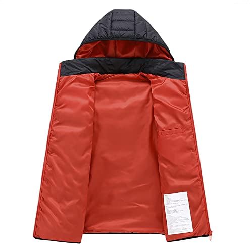 Sonbahar Ceket Kadınlar için Kolsuz Kapşonlu Modern Ceket Gecelik Cep Fit Mock Boyun Düz Su Geçirmez Kalın