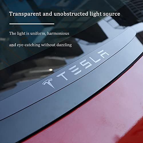 RSKVA Fit Tesla Modeli Y için yüksek Fren lambası Çıkartmalar Uyarı Çıkartmaları Dekoratif Çıkartmalar (Model Y)