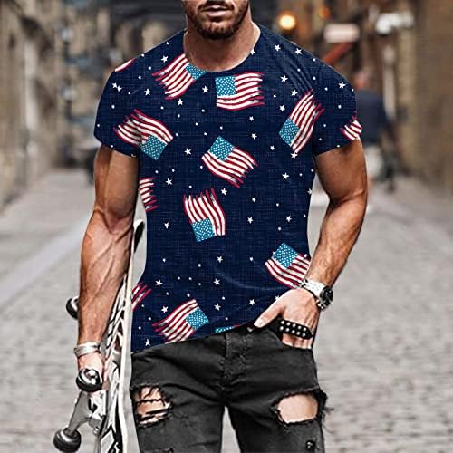 2023 Yeni Erkek Moda İlkbahar Yaz Rahat Kısa Kollu O Boyun Baskılı T Shirt Üst Bluz Şık Gömlek Erkekler