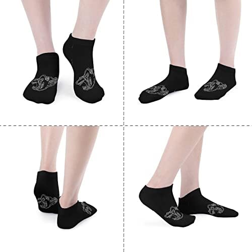 Kızgın Babun Komik Koşu Ayak Bileği Çorap Atletik No-Show Çorap Yastıklı Erkekler Kadınlar için