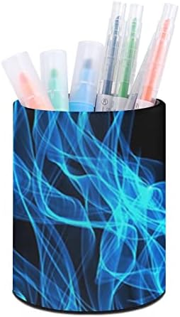 Mavi Alev Yangın Baskılı kalemlik kalem Bardak masa düzenleyici makyaj fırçası Tutucu Bardak Ev Sınıfı Ofis için