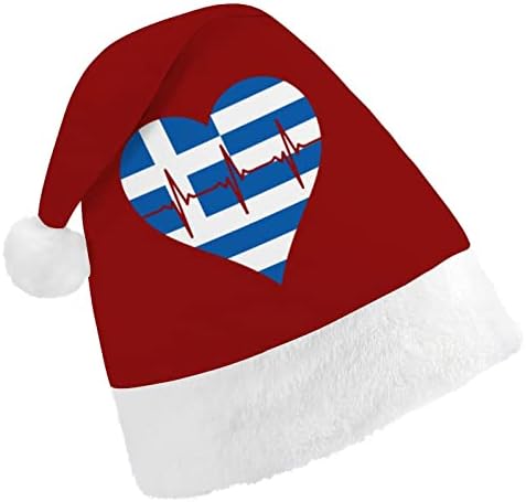 Aşk Yunanistan kalp atışı Noel şapka toplu yetişkin şapka Noel şapka tatil Noel parti malzemeleri için