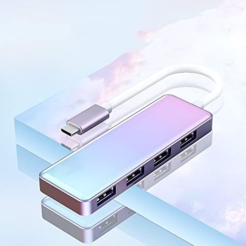 Hub USB 3.0 Degrade Renk Splitter Tip C Harici Dizüstü Hub Genişleme Dock USP Çoklu Arayüz Dönüştürücü Hub Sürükle
