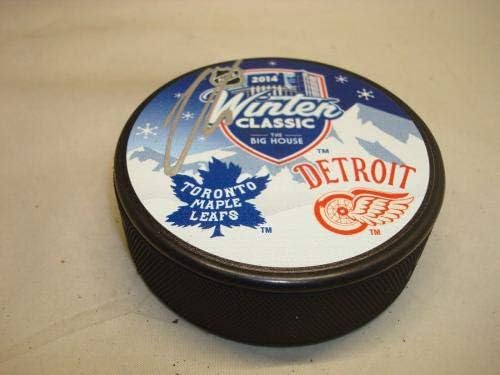 Nazem Kadri İmzalı Toronto Maple Leafs 2014 Kış Klasik Hokey Diski Otomatik 1A İmzalı NHL Diskleri