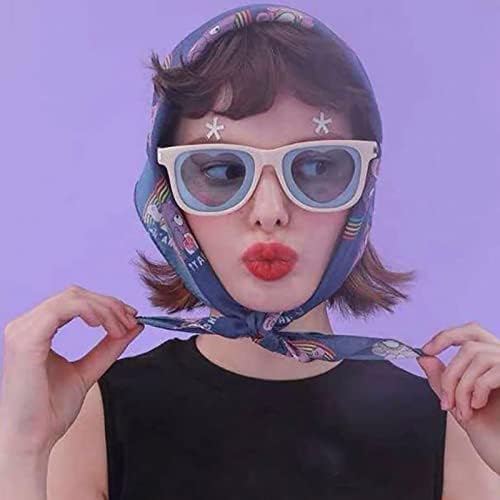 2023 Yeni Kare Kedi Gözü Güneş Gözlüğü Kadınlar için Moda Stil Çılgın Gençler için (Bej, Bir Boyut)