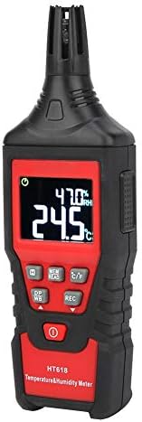 Dijital Psikrometre Termo-Higrometre, Yüksek Doğruluk Hassasiyeti Taşınabilir Çift LCD Ekran HT618 Sıcaklık Nem Ölçer