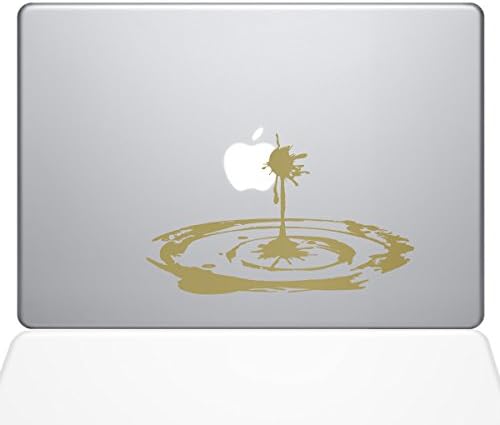 Çıkartma Gurusu Elma Sosu MacBook Çıkartması Vinil Çıkartması - 15 MacBook Pro (2015 ve Üstü) - Altın (1268-MAC-15P-G)