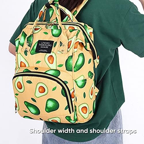 Avokado Sırt Çantası Moda Anne Çantası-Şişe Bezi İçin Çok Fonksiyonlu Büyük Kapasiteli Anne çantası | Avokado gençler