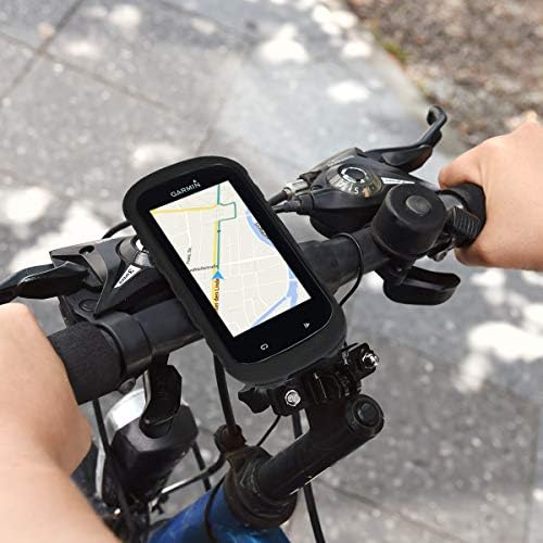 Garmin Edge 830 ile Uyumlu kwmobile Kılıf - Kılıf Yumuşak Silikon Bisiklet GPS Koruyucu Kapak-Siyah