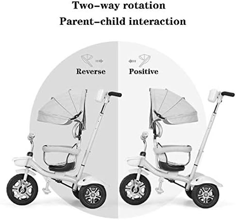 WALJX BicycleStroller Bebek Bisiklet çocuk Üç Tekerlekli Bisiklet Taşınabilir Erkek ve Kız Oyuncak Arabalar 1-2-3-6