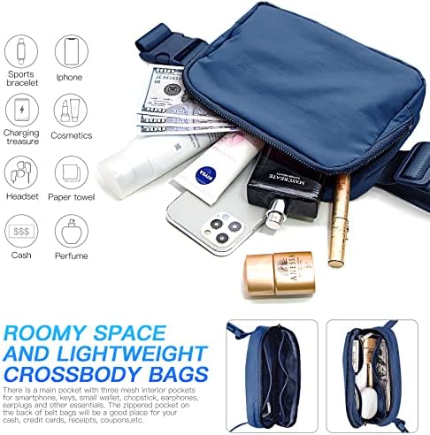YİNHEXİ fanny Paketleri Kadınlar Ve Erkekler için Crossbody Çanta, Ayarlanabilir Askılı Küçük bel çantası Moda Su
