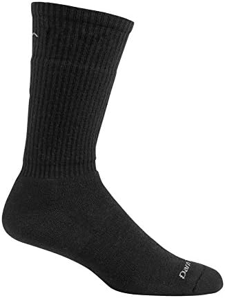 Darn Tough Vermont Erkek Standart Orta Buzağı Hafif Yastıklı Çoraplar, Siyah, XL