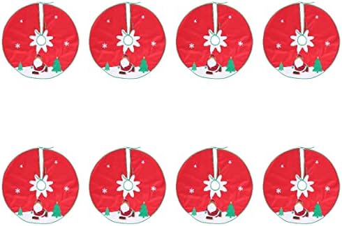 GALPADA Noel Süslemeleri 8 adet Noel Zemin Dekoratif Halı Ağacı Etek Süsleme Parti Düzeni Prop