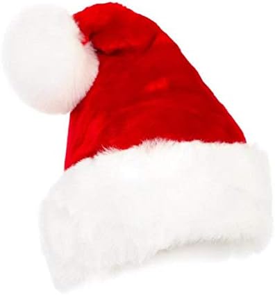 Noel Şapka Noel Süs Noel hediyesi Noel Yetişkin Çocuk Noel Şapka Üst sınıf kadife kap: yetişkinler için beş çekim