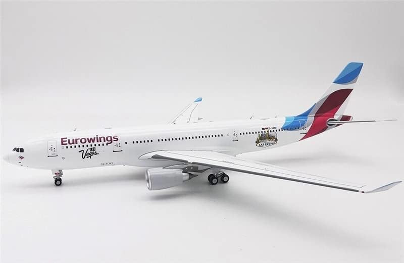 Uçak içi 200 EUROWİNGS Airbus A330-200 D-AXGF LAS Vegas Standı ile Sınırlı Sayıda 1/200 DİECAST Uçak Önceden İnşa