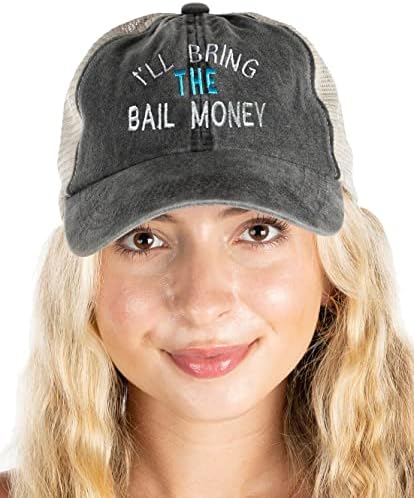 Funky Junque kadın beyzbol şapkası Getireceğim Söyleyerek Şapka Gelin Bekarlığa Veda Partisi Pamuk Örgü Ayarlanabilir