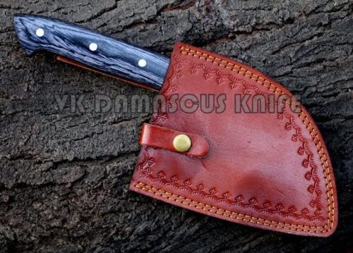 El yapımı Sırp şef bıçağı Cleaver Bıçak Kıyıcı bıçak Mutfak bıçağı deri kılıf ile 4096