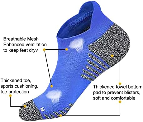 Peacepigeon Atletik Koşu Ayak Bileği Çorap Erkekler ve Kadınlar için Anti Blister Düşük Kesim yürüyüş çorapları-6