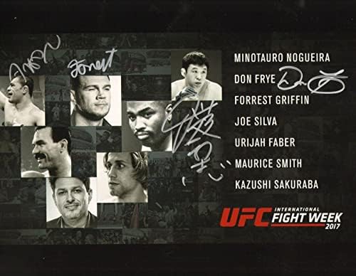 Kazushi Sakuraba & Don Frye Forrest Griffin İmzalı 11x14 Fotoğraf UFC HOF Pride FC - İmzalı UFC Fotoğrafları