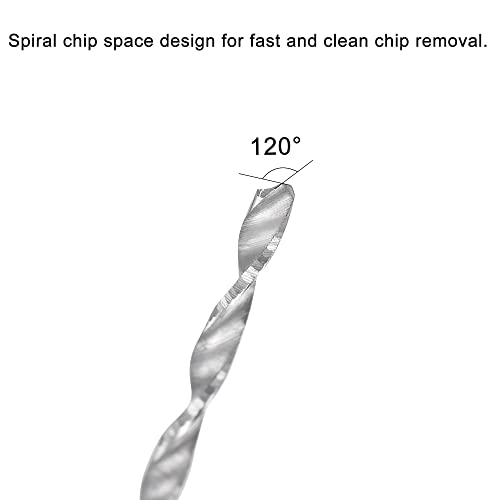 uxcell Karbür Büküm matkap uçları 1mm, metrik Spiral Flüt Düz Şaft Tungsten Çelik Delme Aracı Paslanmaz Çelik Alaşımlı